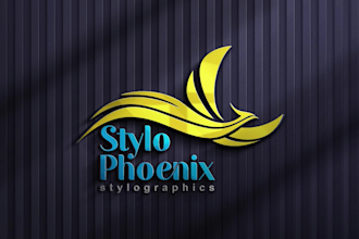 design a modern luxury 3d business logo