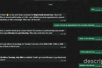 build a whatsapp ai booking assistant for dentists and dental clinics