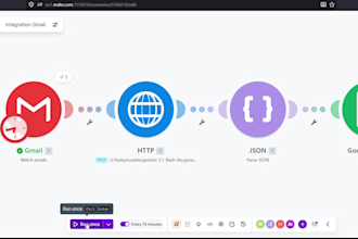build ai workflow automation using make dotcom gmail claude openai and gemini