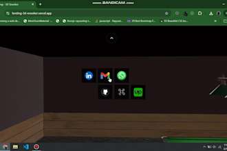 make 3d interactive cinematic landing page using three js and gsap and shaders