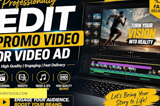 professionally edit promo videos and video ads
