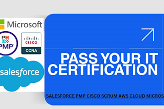 help in comptia cisco AWS pmp azure salesforce certification