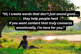 write soul healing affirmations, self love scripts and emotional content