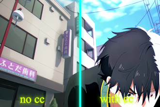 provide anime clips in 4k with or without cc