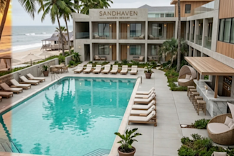 luxury resort transformation ai commercial concept