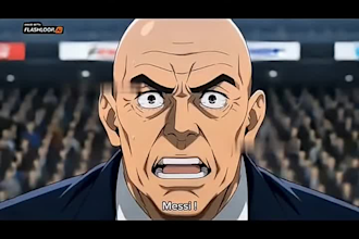 create england korean anime football ai animation ai webtoon style western style