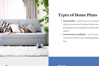 highly converting home insurance website homeowners home warranty website