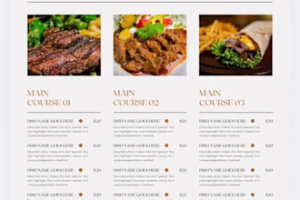 design editable canva restaurant menu food flyer and price list template