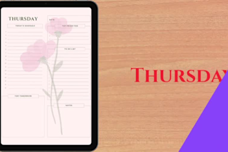 design a printable daily planner in canva