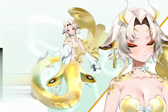 deisgn live2d vtuber model live2d rigging vtuber character vroid