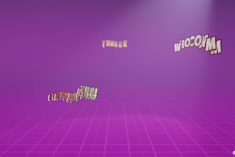 create a comic text animation with your text