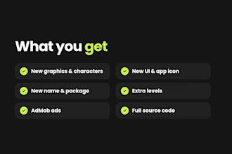 reskin your unity game and publish it on google play