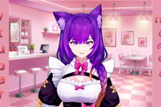 create 3d character for 3d vtuber, vrchat, rigging, 3d model, anime and 3d vroid