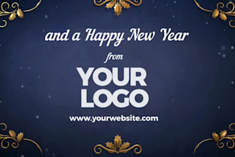 make cute kid wishing merry christmas and new year video