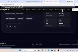 build a full stack web app with ai integration