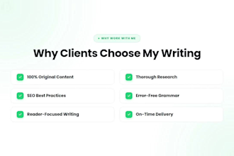 professional articles and blog posts