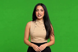 record a female green screen spokesperson video in 4k ugc spokeswoman