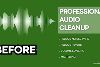 edit, cleanup and fix your audio to sound perfect