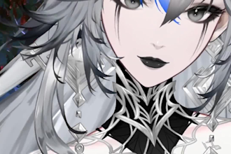draw vtuber nsfw, anime vtuber, chibi vtuber, vtuber background, vtuber asset