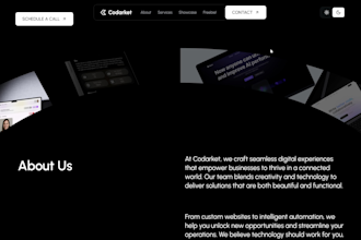 design a modern 3d interactive website for your business