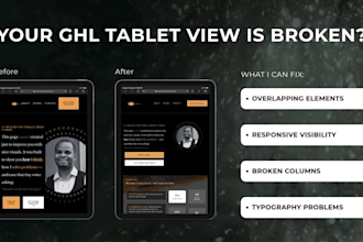 optimize your gohighlevel website and funnel tablet breakpoint