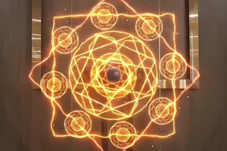 futuristic 3d hologram animation hologram fan video holographic produt animation