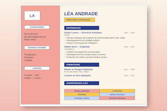 design a professional, modern resume CV that gets you hired