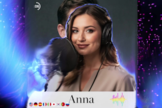 realistic ai voice over in english french and arabic