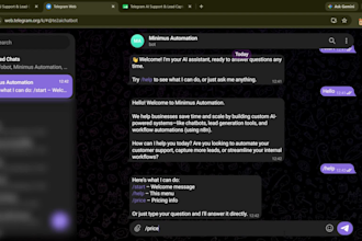 build an ai telegram chatbot with lead capture