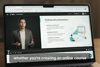 edit online course videos with slides and subtitles