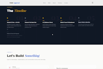 build a responsive HTML CSS javascript landing page
