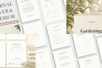 design custom planner, journal, calendar, and workbook