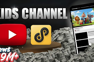 build youtube automation channel business with viral kids animation videos