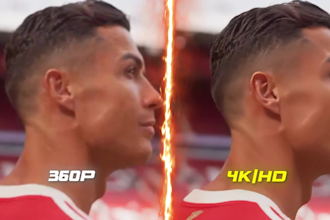 enhance, upscale your videos to  HD 4k 60fps using ai