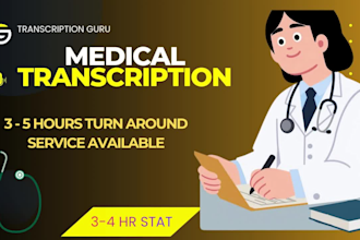 do professional medical transcription in 24 hours and stat