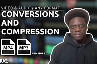 convert and compress large video and audio files