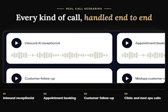 build an ai voice agent and ai receptionist