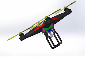 3d drone design and created video animation