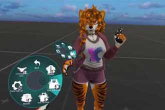 create furry vrchat avatar 3d nsfw furry vrc avatar fursona vr character