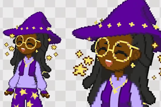 edit, redraw and upgrade your pixel vtuber, pngtuber and pixel avatar