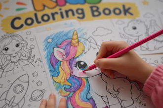 design custom kids coloring book pages