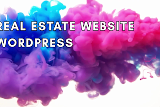 design real estate wordpress web or landing page
