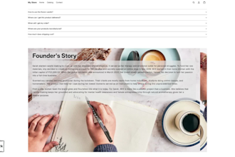 create a custom shopify product page layout and build