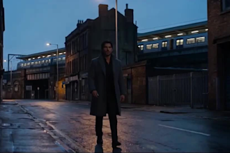 create a dark cinematic ai music video for rap, trap and drill