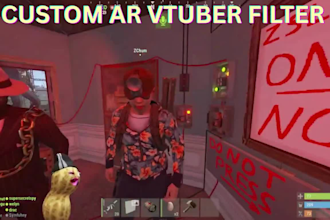create custom 3d ar vtuber filter ar vtuber avatar face tracking for snap camera