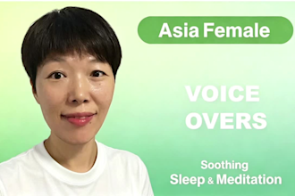 record soft female voice over affirmations and meditations