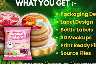 design premium packaging and product labels
