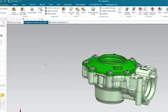do professional 3d modeling, drawings in siemens nx