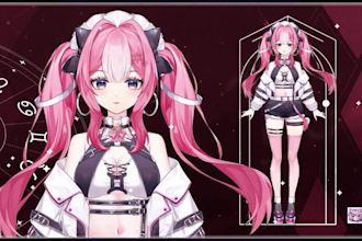 draw and rig quality 2d and 3d vtuber model, vtuber commission, vtuber model