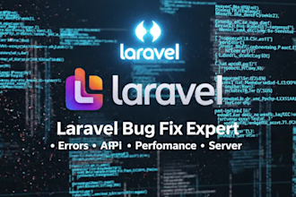 fix laravel bugs, errors, apis, performance, server issues